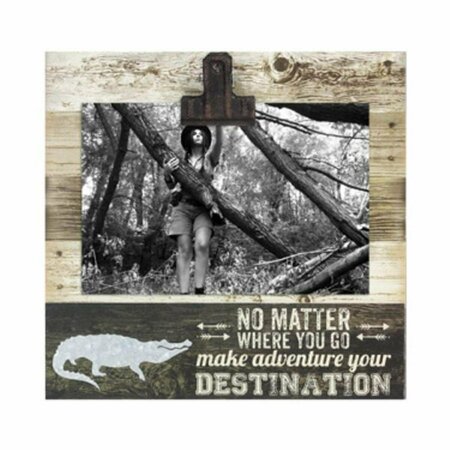 YOUNGS 4 x 6 in. Wood Alligator Picture Clip 17994